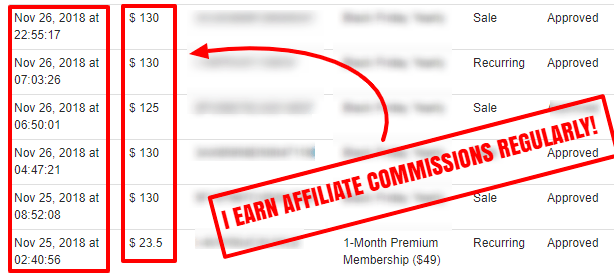 I earn affiliate commissions regularly