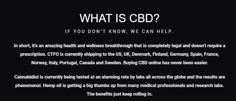 Is CTFO A Scam CBD