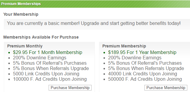 Bux inc premium memberships