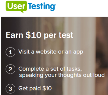 User Testing earn $10 per test