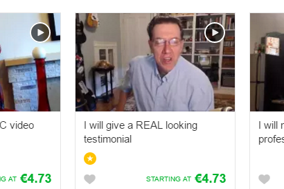 Fake scam artist on Fiverr