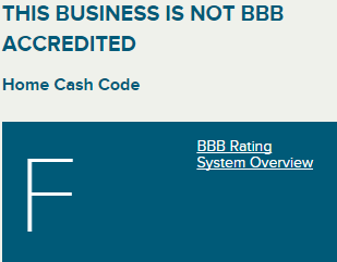 HomeCashCode BBB profile and rating