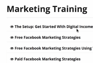 Digital Income Method Marketing Training