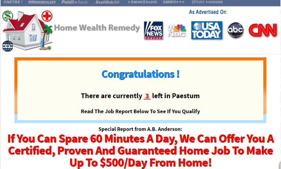 Home Wealth Remedy Homepage