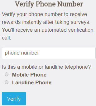 InnoPoll surveys, get instant rewards by verifying your phone number