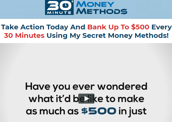30 minute money making methods
