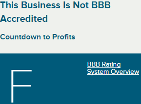 Countdown to profits F rating