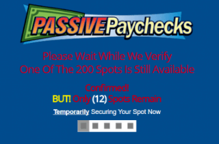 Passive Paychecks limited spots scam