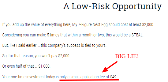 7 figure nest egg low risk opportunity scam