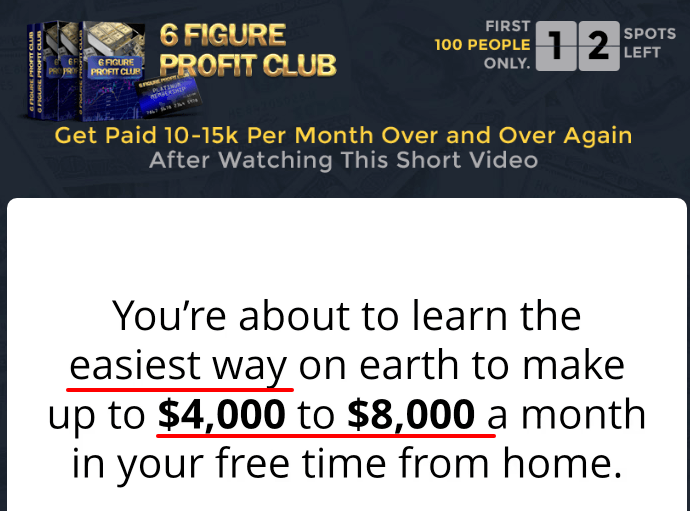 6 figure profit club