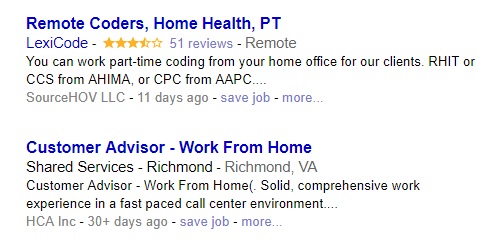 indeed work from home job listings