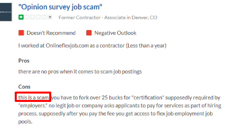online flex job scam reviews