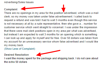 postal job source complaints
