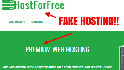 host for free scam