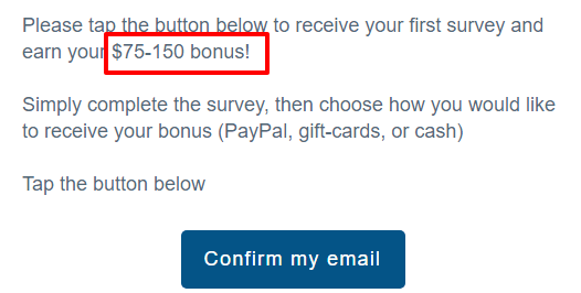 $150 per survey clout cash club