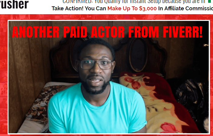 another paid actor from Fiverr