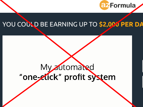 az formula is not a one click profit system