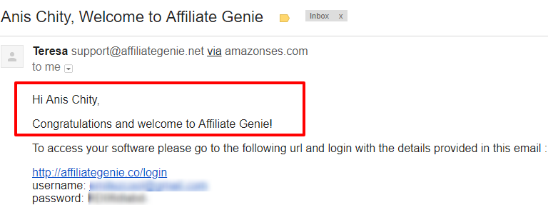 welcome to affiliate genie