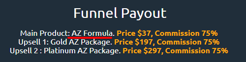 az formula funnel payout