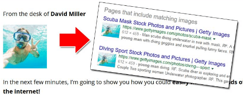 profit genesis reloaded 2.0 the owner is fake using fake scuba diving stock imagery