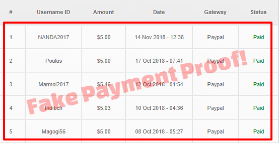 videoclix fake payment proof