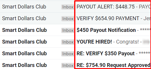 more emails from smart dollars club