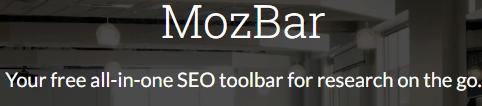 mozbar home page