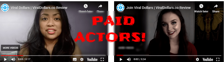 viral dollars paid actors