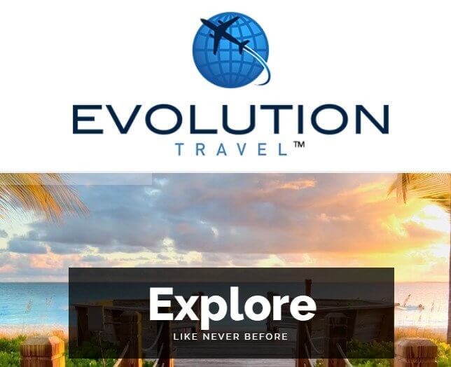 the evolution travel website official logo