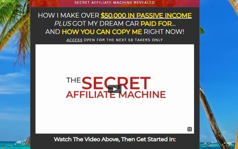 the secret affiliate machine