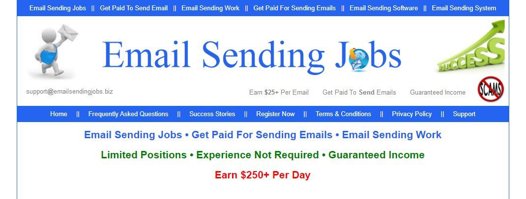 Email Sending Jobs scam