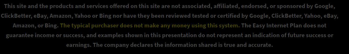 Quick Home Websites review disclaimer