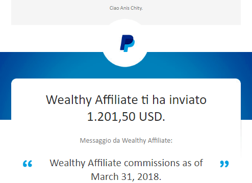 Wealthy Affiliate Commission 2