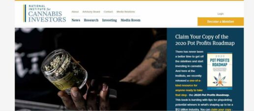 National Institute For Cannabis Investors homepage National Institute For Cannabis Investors homepage