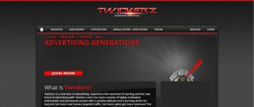 Twickerz.com Homepage