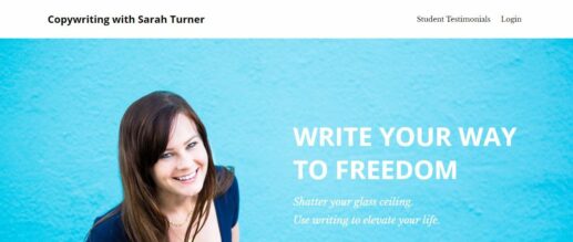 Write Your Way To Freedom Review Homepage