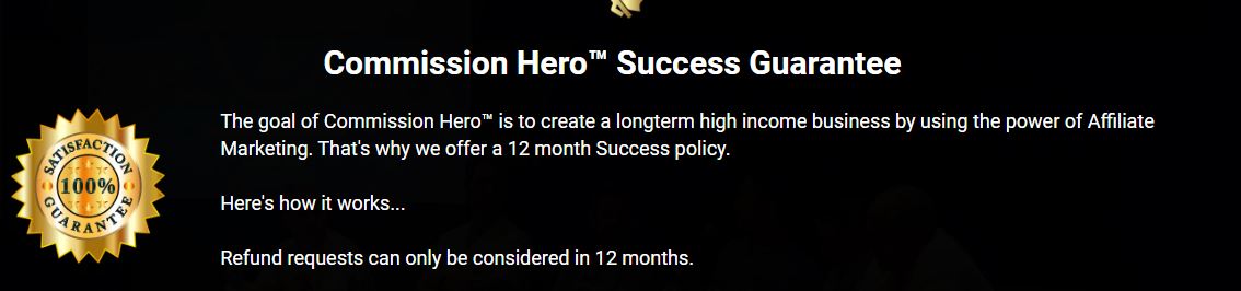 Honest Commission Hero Review guarantee