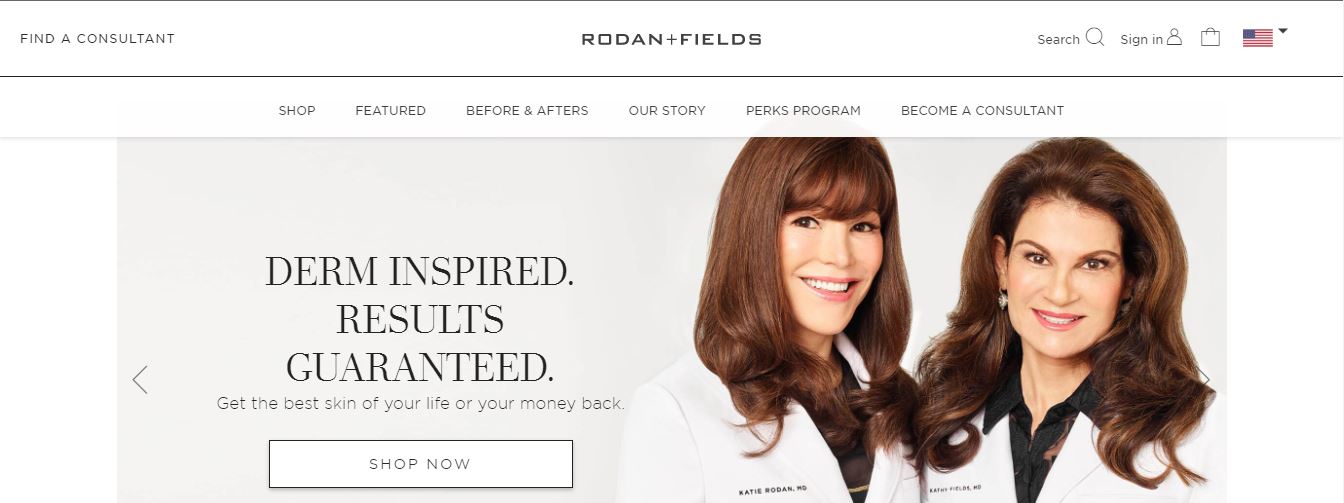 Is Rodan and Fields a Pyramid Scheme website homepage