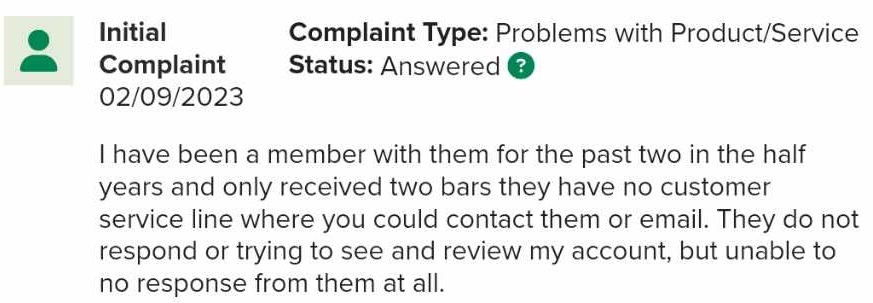 Complaint 3