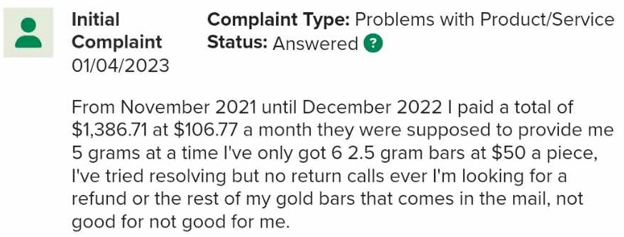 Complaint 4