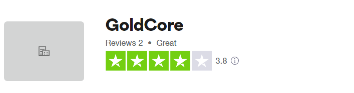 GoldCore Review TrustPilot rating