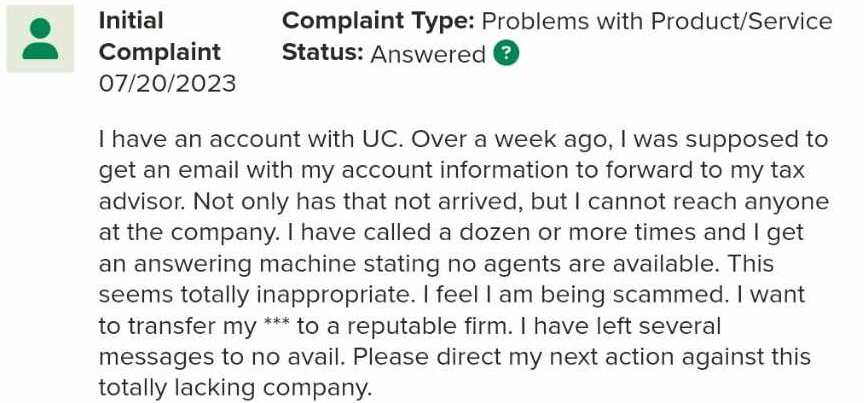 Complaint 1
