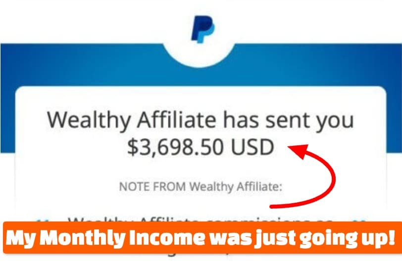 my monthly wealthy affiliate commissions kept going up